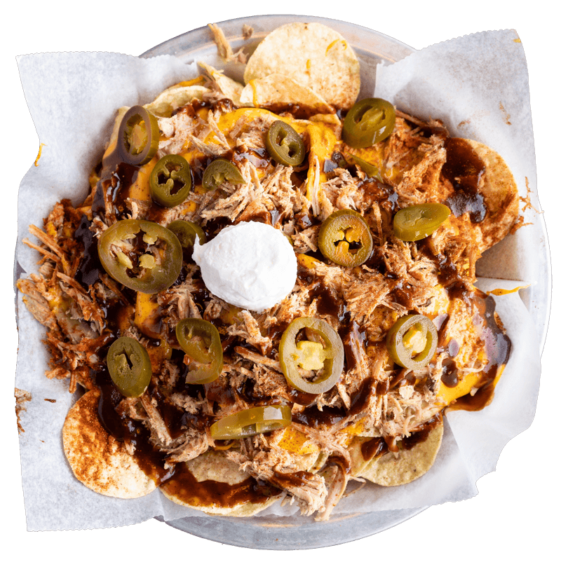 memphis mountain nachos on a plate
